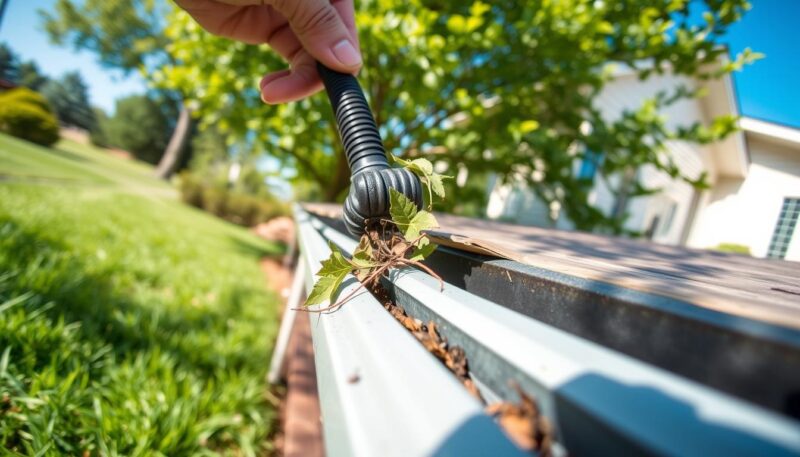 DIY downspout cleaning