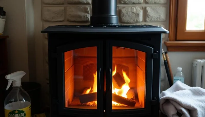 How to Clean Wood Stove Glass