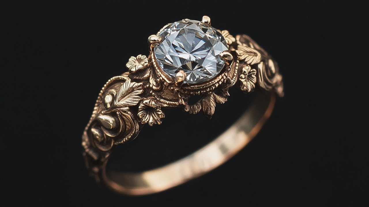 Victorian era engagement ring