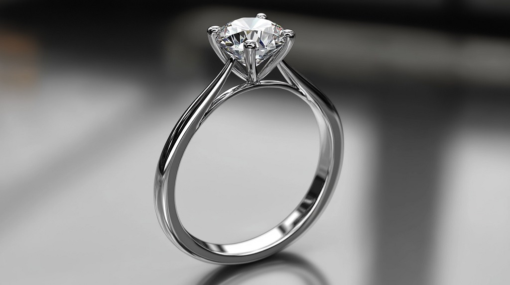 Minimalist elegance engagement ring